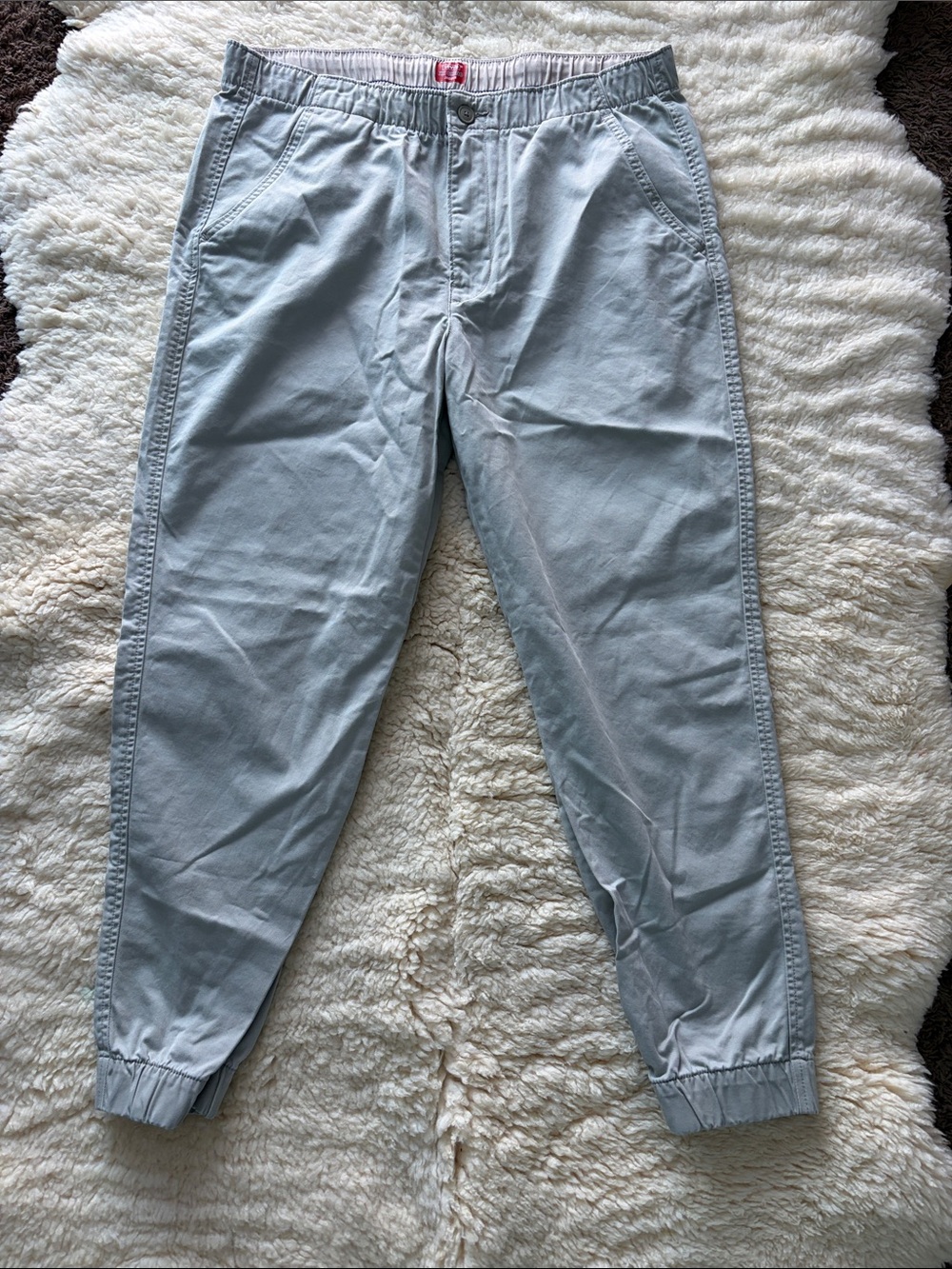 Levi's Light Gray Elastic Cuff Jogger Pants